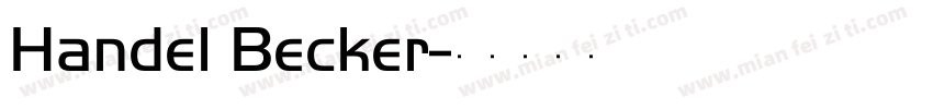 Handel Becker字体转换